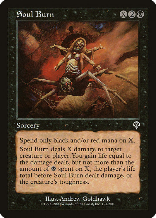 MTG Card Title: Soul Burn INV/124