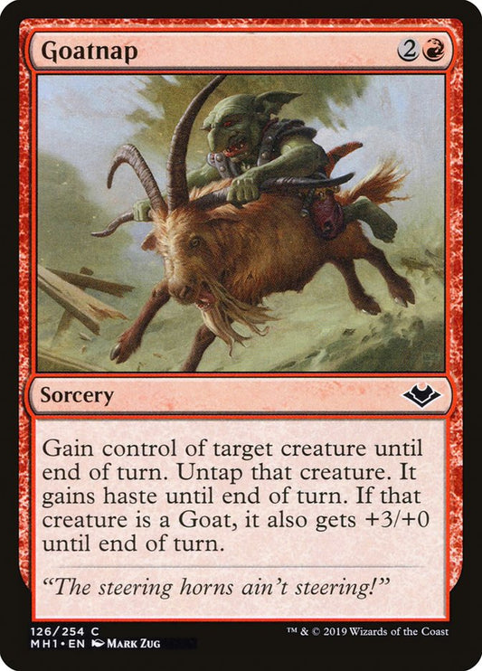 MTG Card Title: Goatnap MH1/126