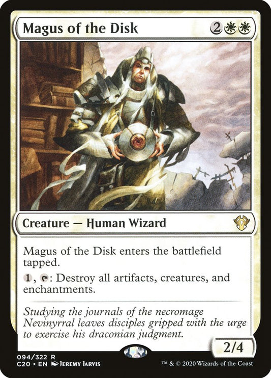 MTG Card Title: Magus of the Disk C20/94