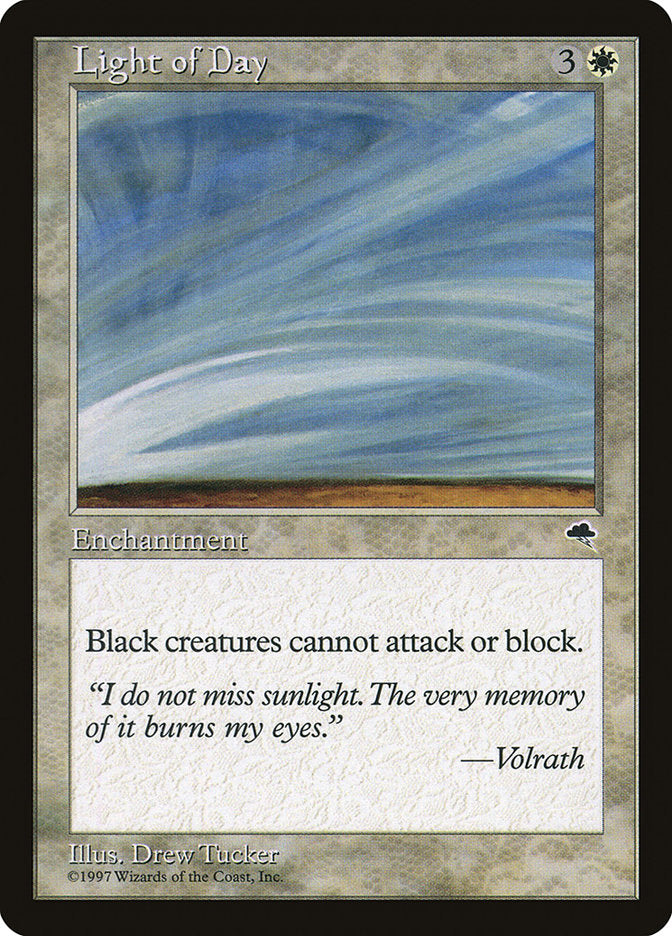 MTG Card Title: Light of Day TMP/27