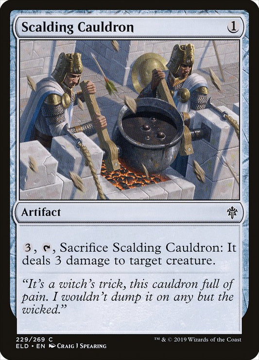 MTG Card Title: Scalding Cauldron ELD/229