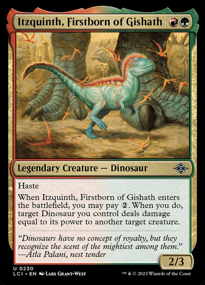 MTG Card Title: Itzquinth, Firstborn of Gishath LCI/230