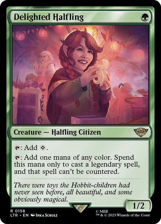 MTG Card Title: Delighted Halfling LTR/158