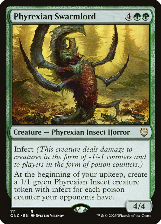 MTG Card Title: Phyrexian Swarmlord ONC/111