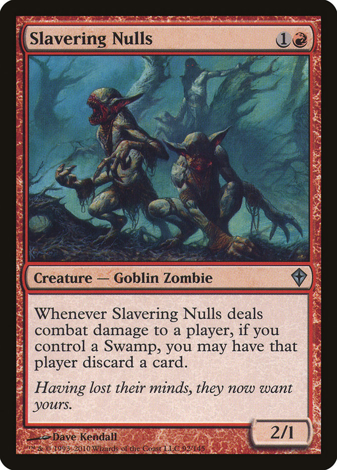MTG Card Title: Slavering Nulls WWK/92