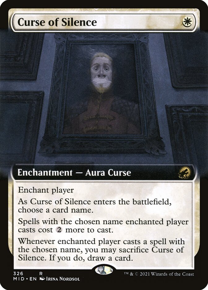 MTG Card Title: Curse of Silence MID/326