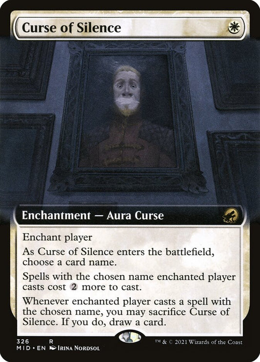 MTG Card Title: Curse of Silence MID/326