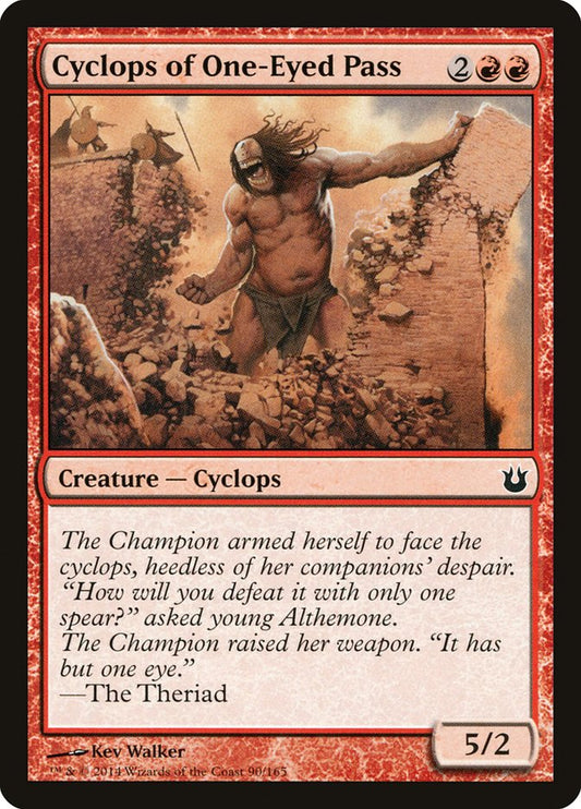 MTG Card Title: Cyclops of One-Eyed Pass BNG/90