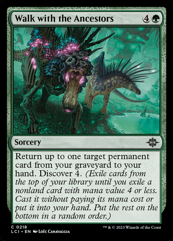 MTG Card Title: Walk with the Ancestors LCI/218