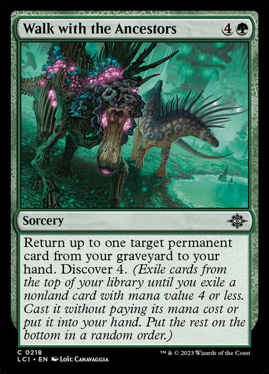 MTG Card Title: Walk with the Ancestors LCI/218