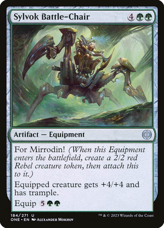 MTG Card Title: Sylvok Battle-Chair ONE/184