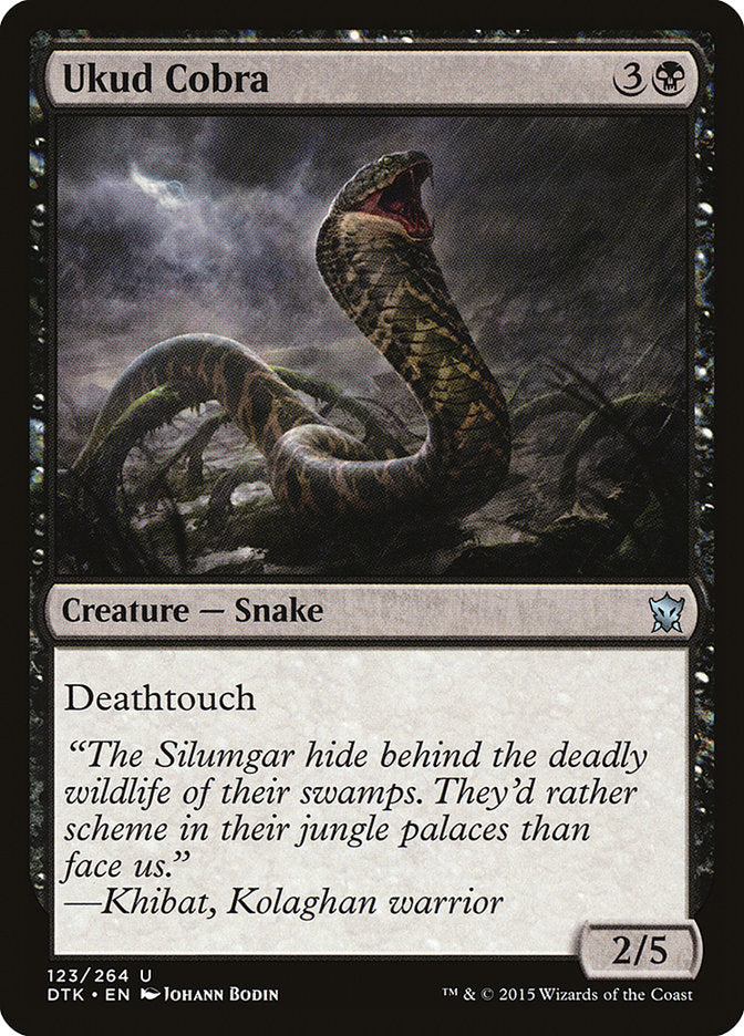MTG Card Title: Ukud Cobra DTK/123