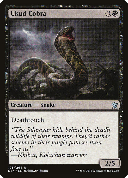 MTG Card Title: Ukud Cobra DTK/123