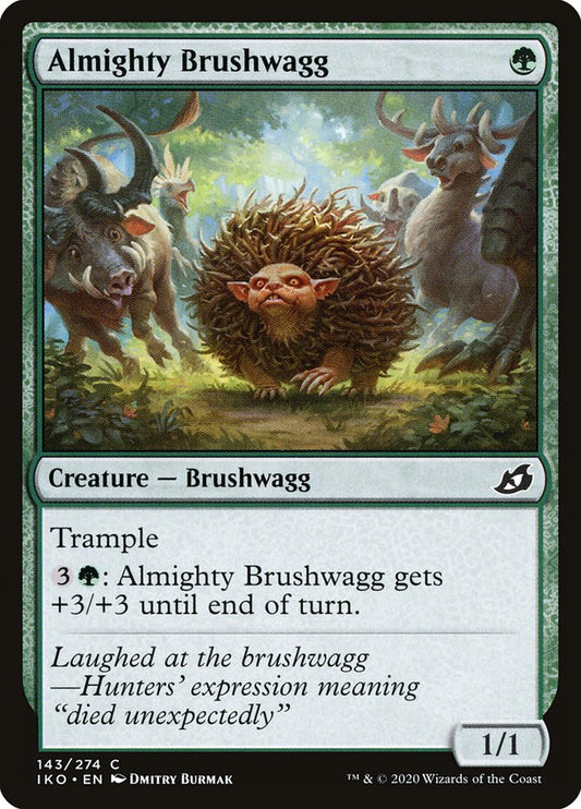 MTG Card Title: Almighty Brushwagg IKO/143