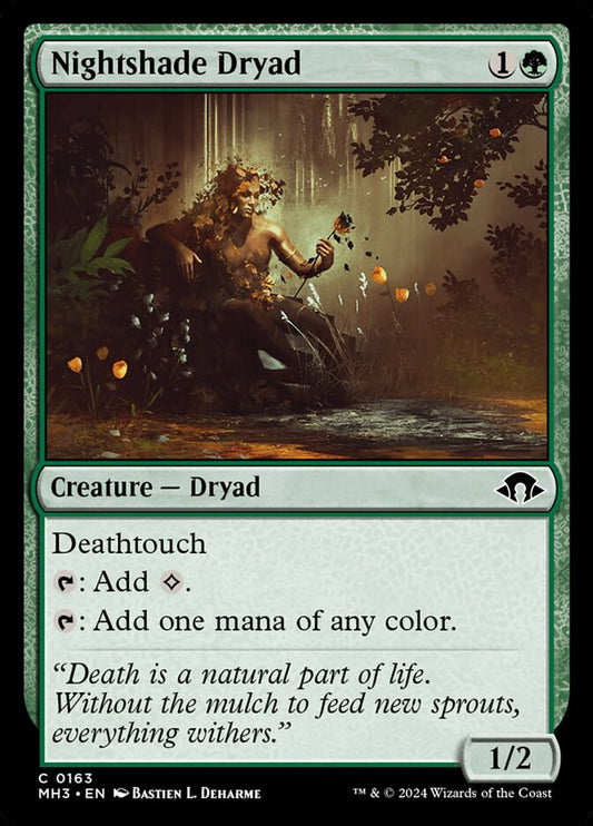 MTG Card Title: Nightshade Dryad MH3/163