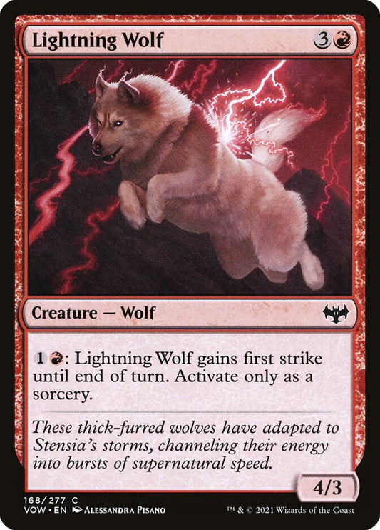 MTG Card Title: Lightning Wolf VOW/168