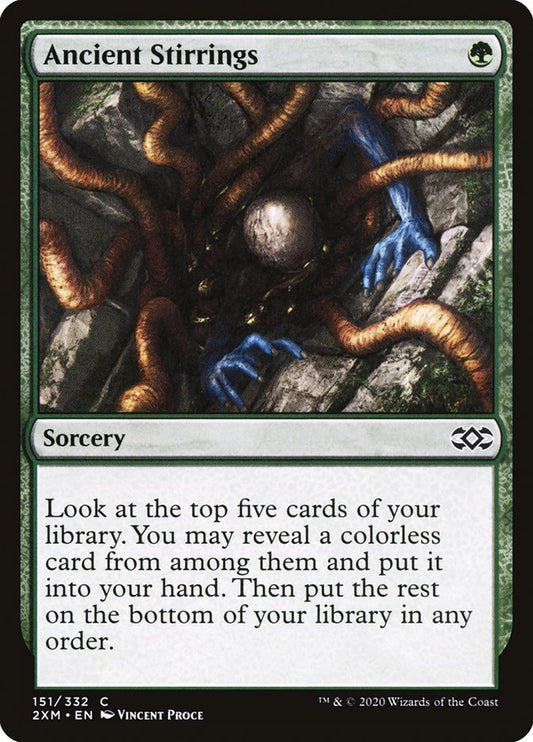 MTG Card Title: Ancient Stirrings 2XM/151