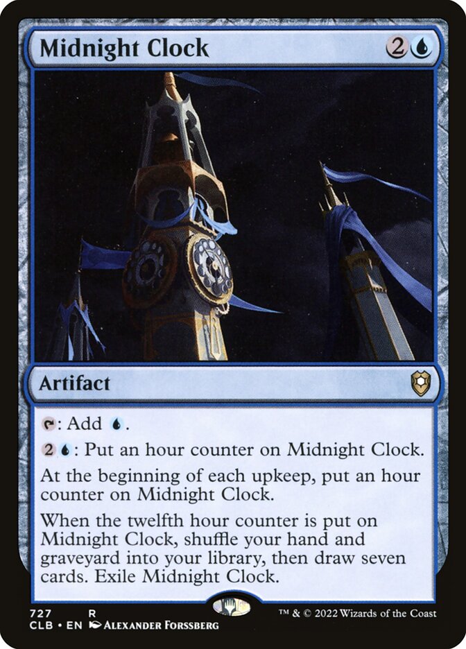 MTG Card Title: Midnight Clock CLB/727