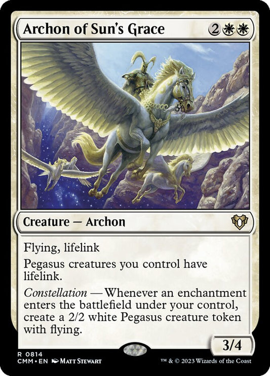 MTG Card Title: Archon of Sun's Grace CMM/814