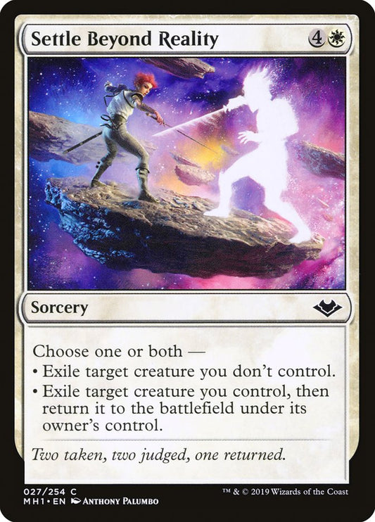 MTG Card Title: Settle Beyond Reality MH1/27
