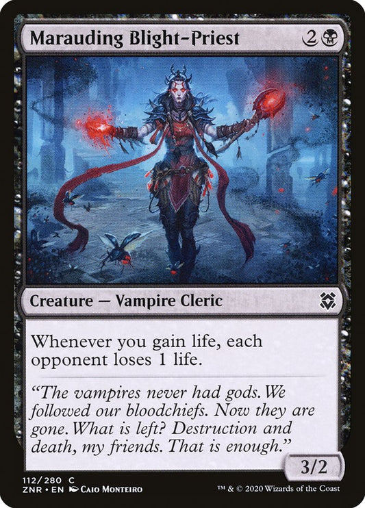 MTG Card Title: Marauding Blight-Priest ZNR/112