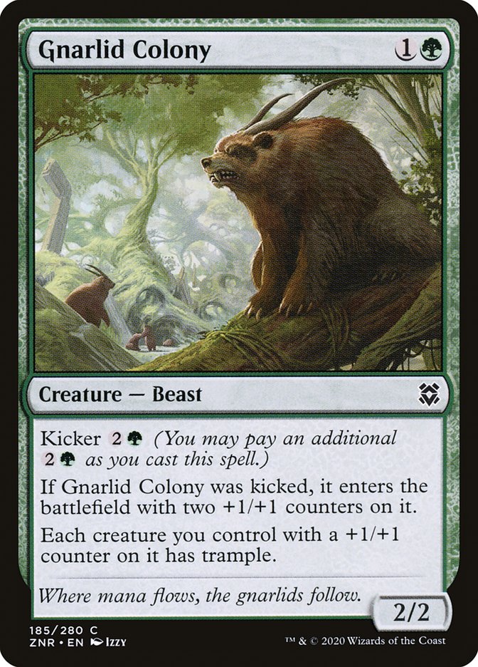 MTG Card Title: Gnarlid Colony ZNR/185