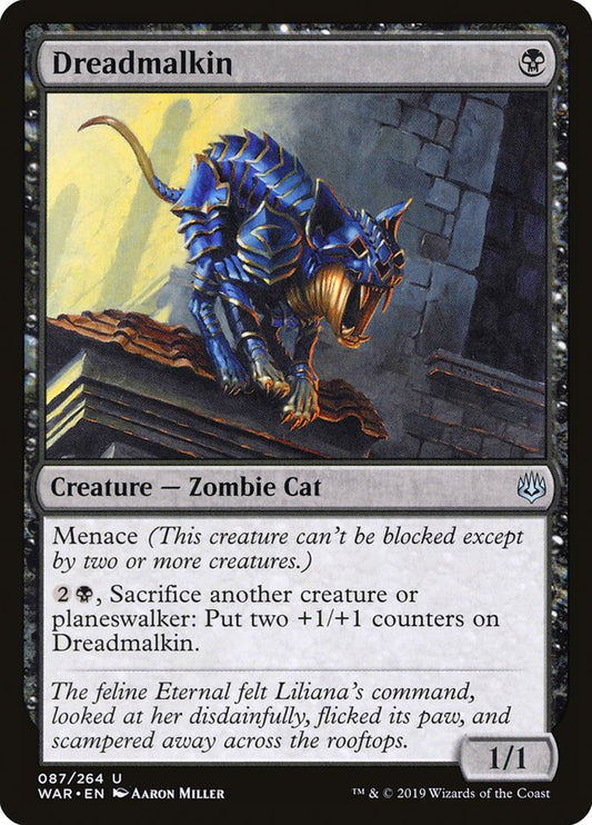 MTG Card Title: Dreadmalkin WAR/87