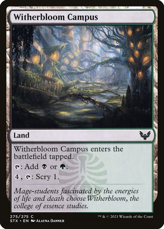MTG Card Title: Witherbloom Campus STX/275