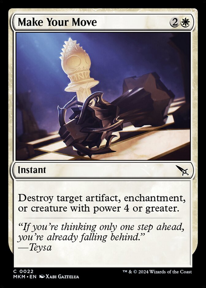 MTG Card Title: Make Your Move MKM/22