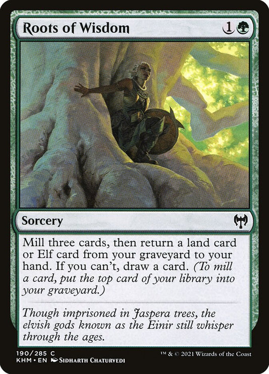 MTG Card Title: Roots of Wisdom KHM/190