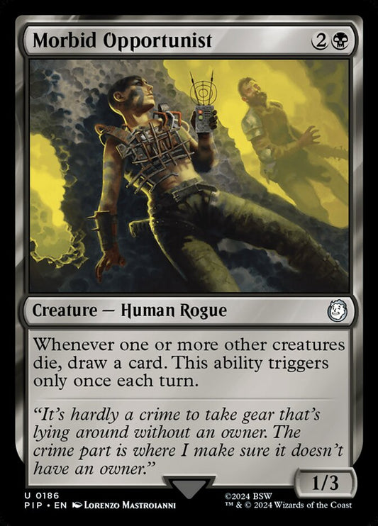 MTG Card Title: Morbid Opportunist PIP/186