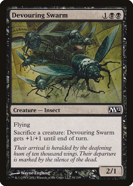 MTG Card Title: Devouring Swarm M12/91