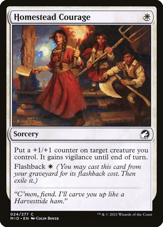 MTG Card Title: Homestead Courage MID/24