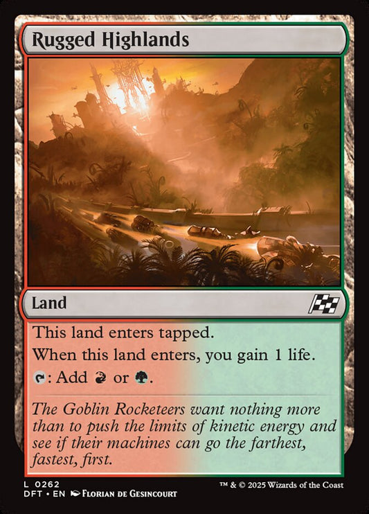 MTG Card Title: Rugged Highlands DFT/262