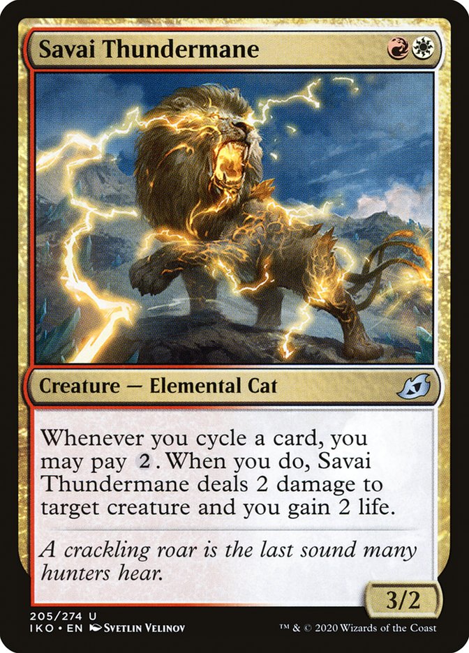 MTG Card Title: Savai Thundermane IKO/205
