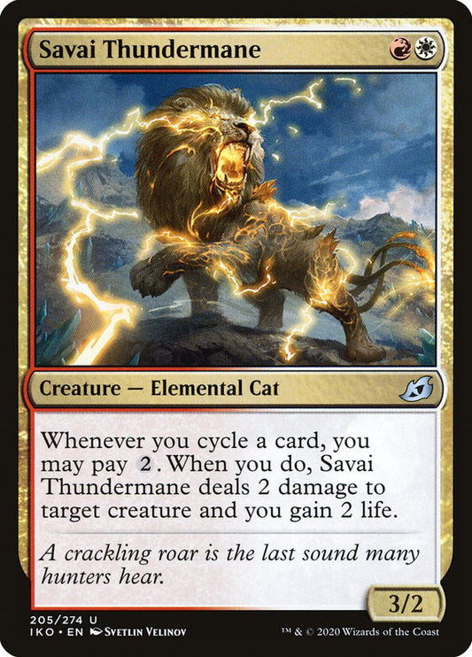 MTG Card Title: Savai Thundermane IKO/205