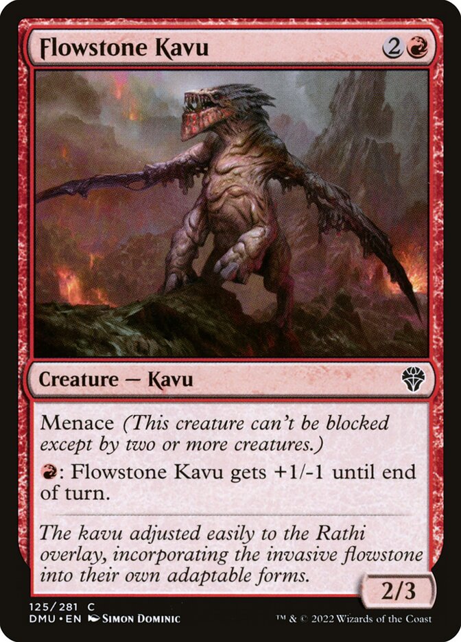 MTG Card Title: Flowstone Kavu DMU/125