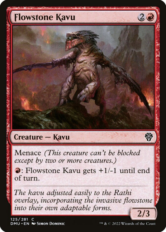MTG Card Title: Flowstone Kavu DMU/125