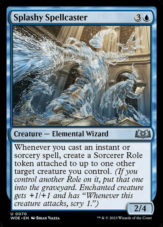 MTG Card Title: Splashy Spellcaster WOE/70
