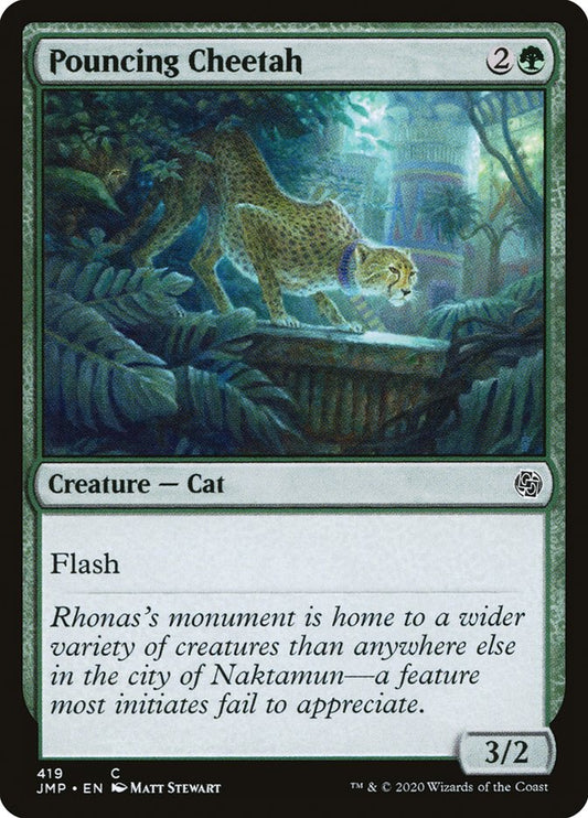 MTG Card Title: Pouncing Cheetah JMP/419