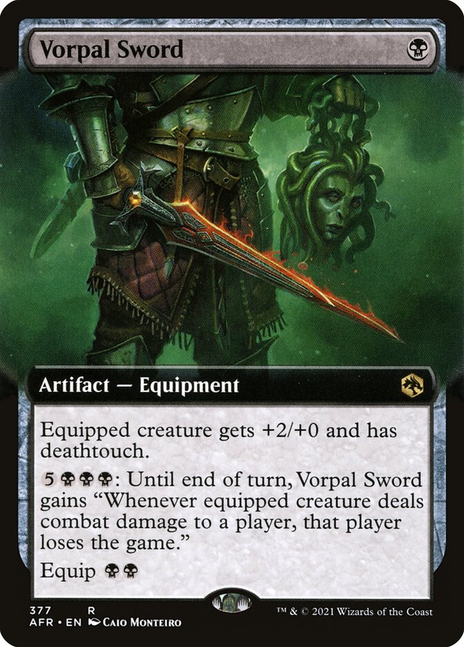 MTG Card Title: Vorpal Sword AFR/377