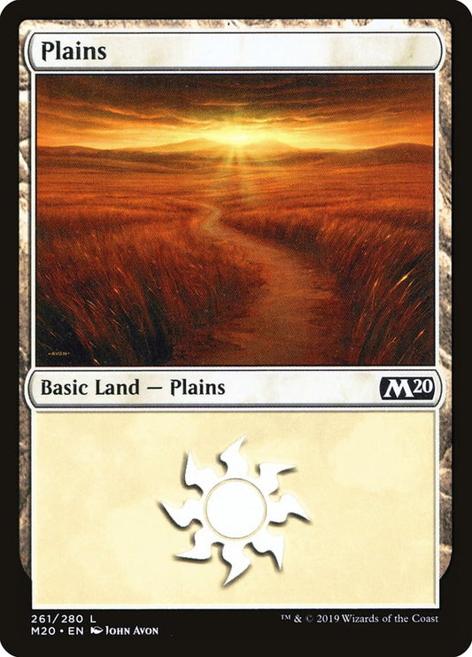 MTG Card Title: Plains M20/261