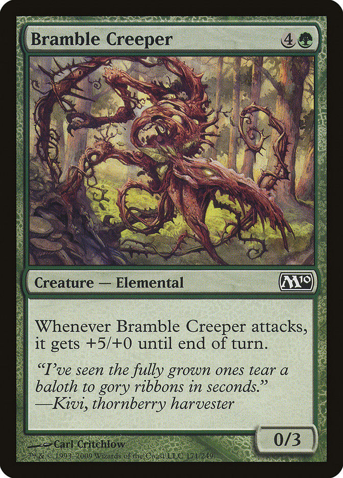 MTG Card Title: Bramble Creeper M10/171