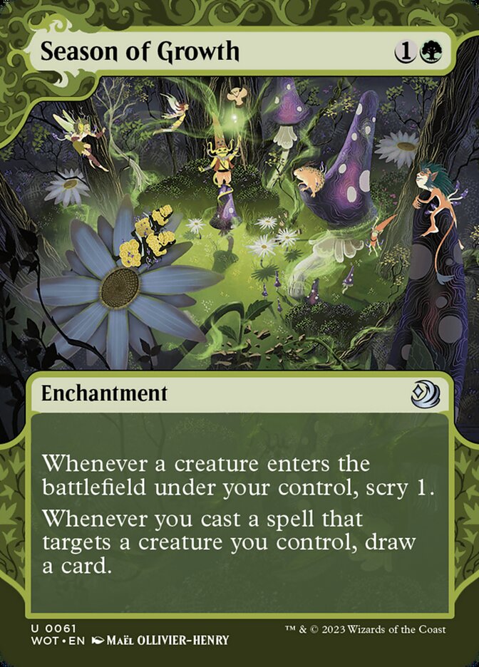MTG Card Title: Season of Growth WOT/61