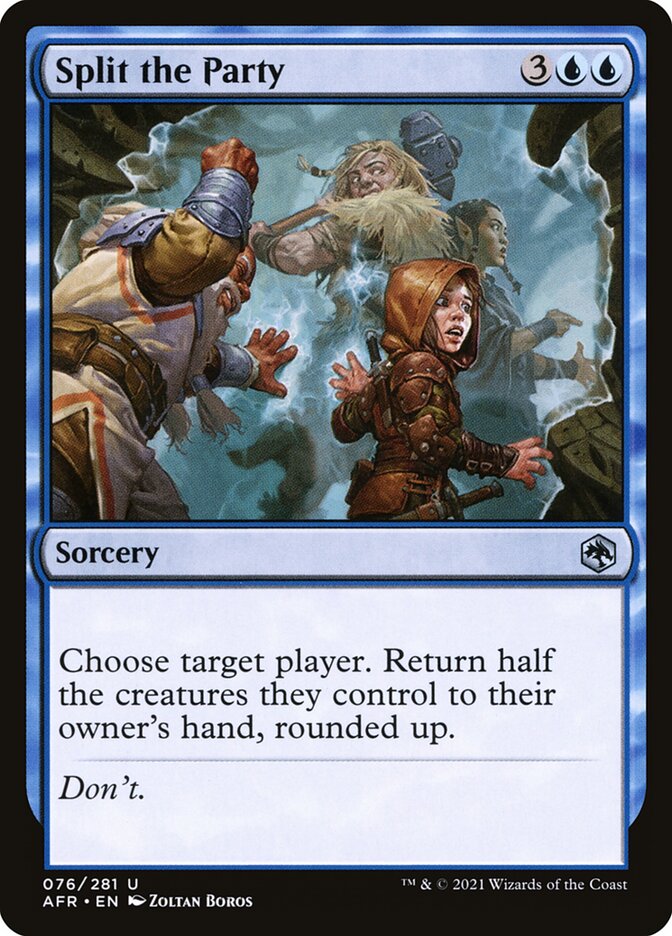 MTG Card Title: Split the Party AFR/76