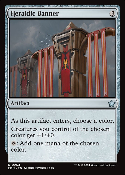 MTG Card Title: Heraldic Banner FDN/254