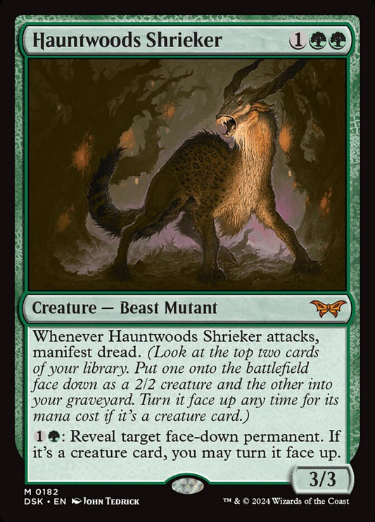 MTG Card Title: Hauntwoods Shrieker DSK/182