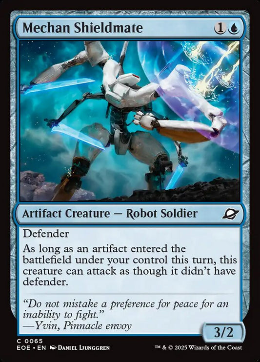 MTG Card Title: Mechan Shieldmate EOE/65