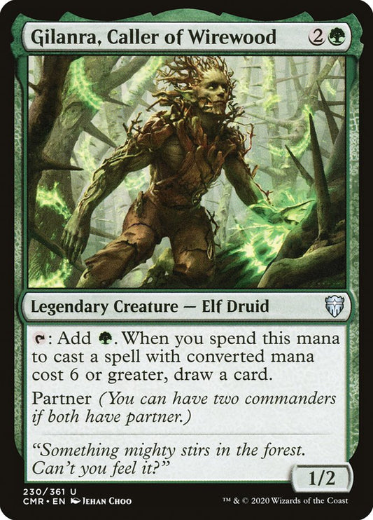 MTG Card Title: Gilanra, Caller of Wirewood CMR/230