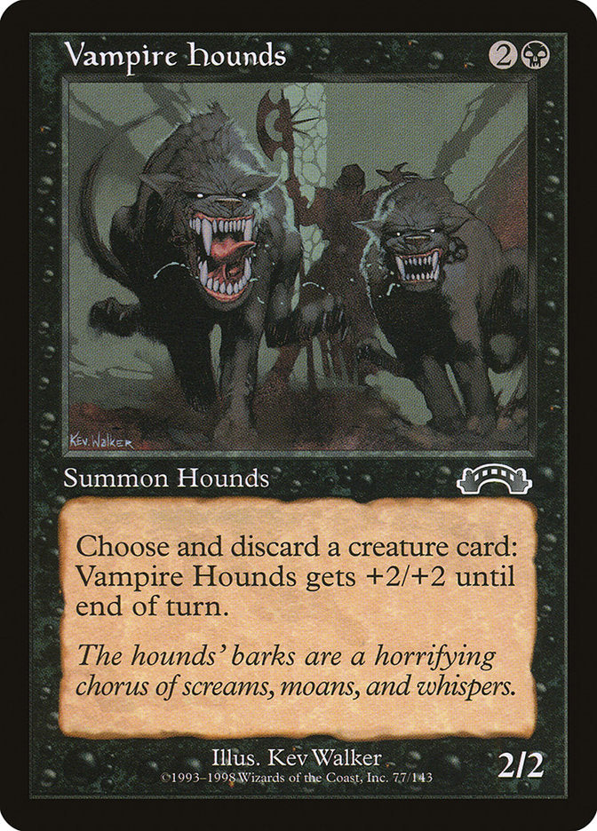 MTG Card Title: Vampire Hounds EXO/77